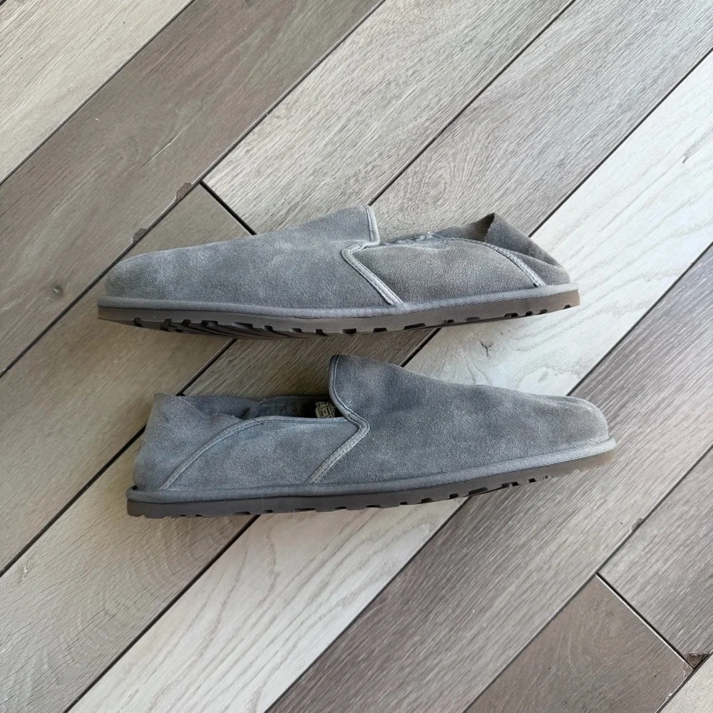 UGG Kenton slippers in a gray suede color (Men’s)